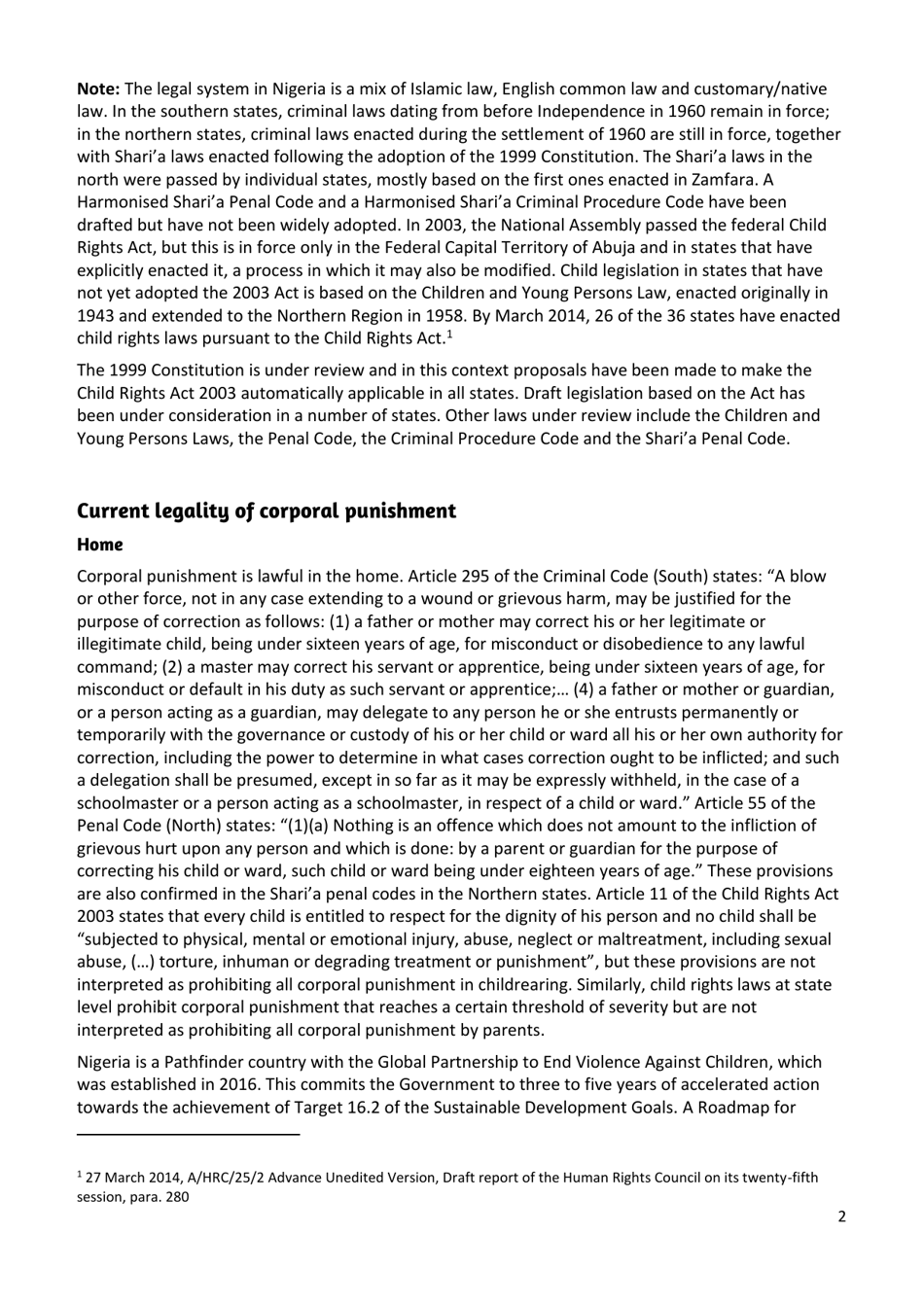 Corporal Punishment of Children in Nigeria - Global Initiative to End All Corporal Punishment of Children, Page 2