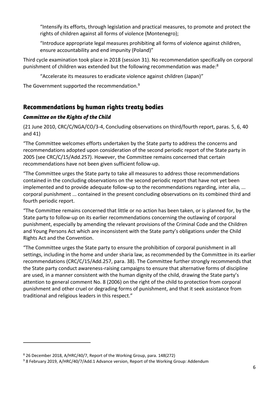 Corporal Punishment of Children in Nigeria - Global Initiative to End All Corporal Punishment of Children, Page 6