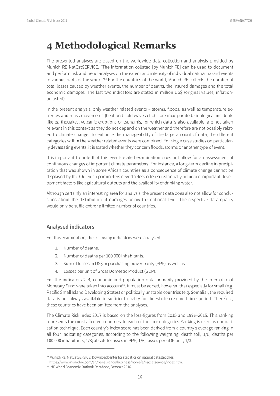 Global Climate Risk Index - Sonke Kreft, David Eckstein and Inga Melchior, Germanwatch, Page 16