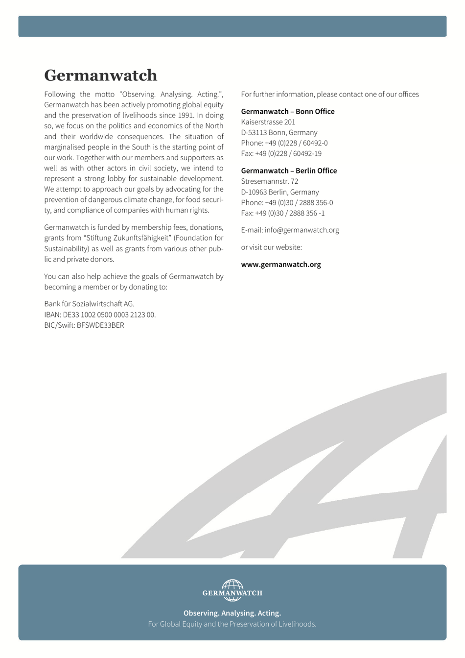 Global Climate Risk Index - Sonke Kreft, David Eckstein and Inga Melchior, Germanwatch, Page 32