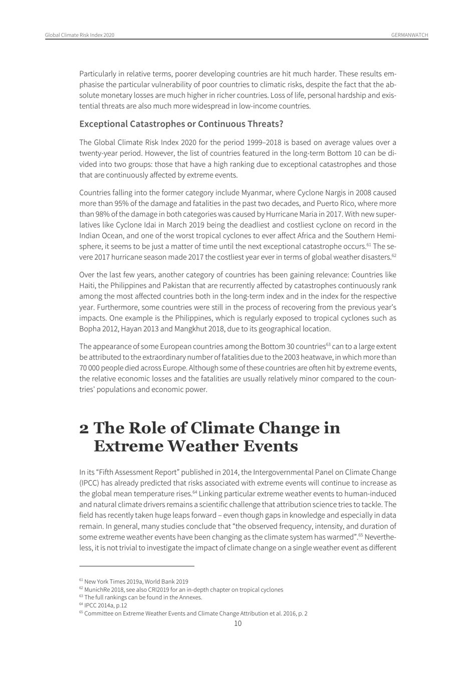 Global Climate Risk Index - David Eckstein, Vera Kunzel, Laura Schafer, Maik Winges, Germanwatch, Page 11