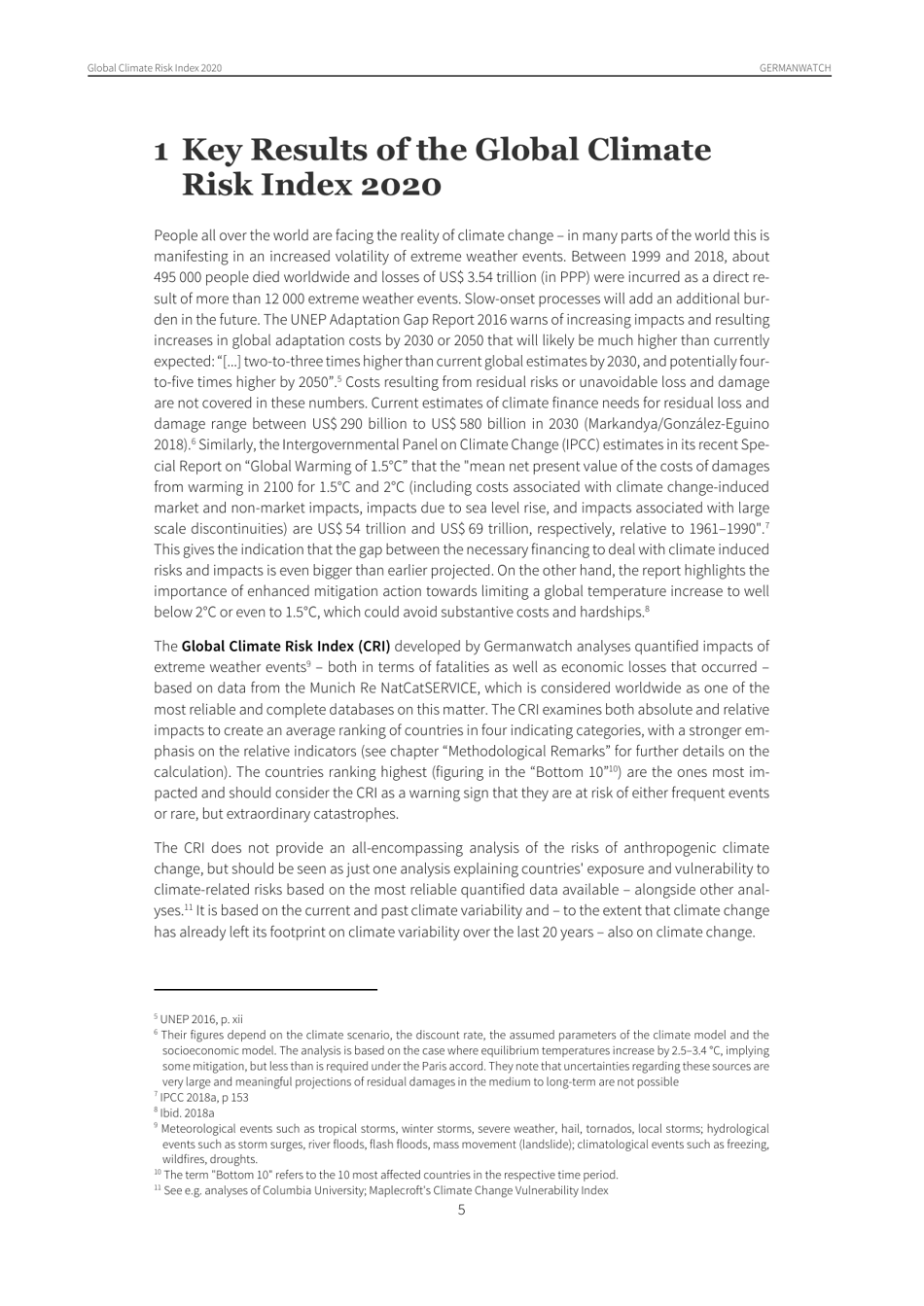 Global Climate Risk Index - David Eckstein, Vera Kunzel, Laura Schafer, Maik Winges, Germanwatch, Page 6