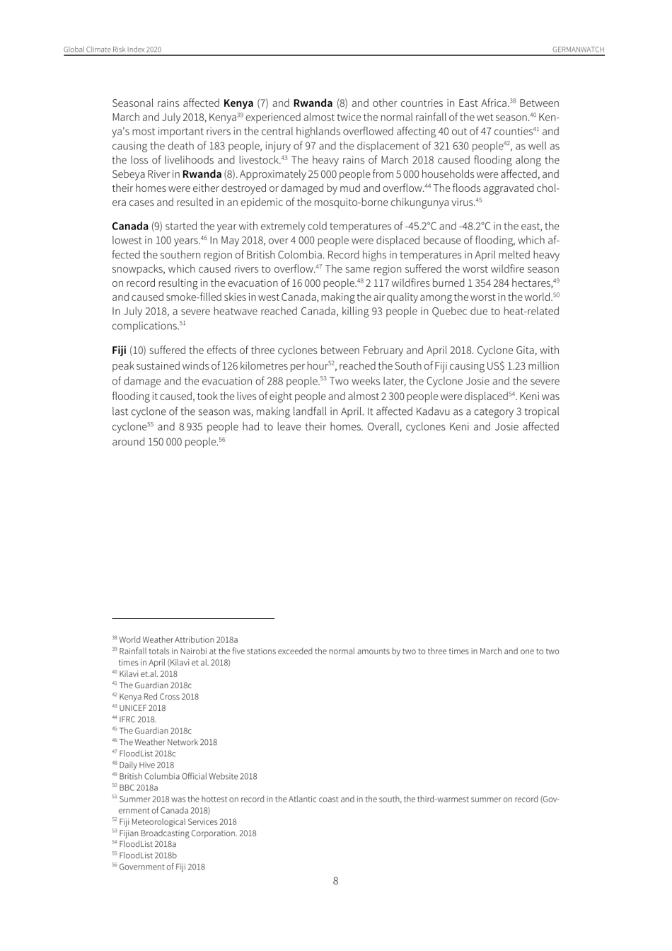Global Climate Risk Index - David Eckstein, Vera Kunzel, Laura Schafer, Maik Winges, Germanwatch, Page 9