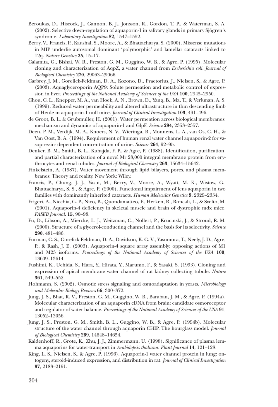 Nobel Lecture: Aquaporin Water Channels - Peter Agre, Page 21