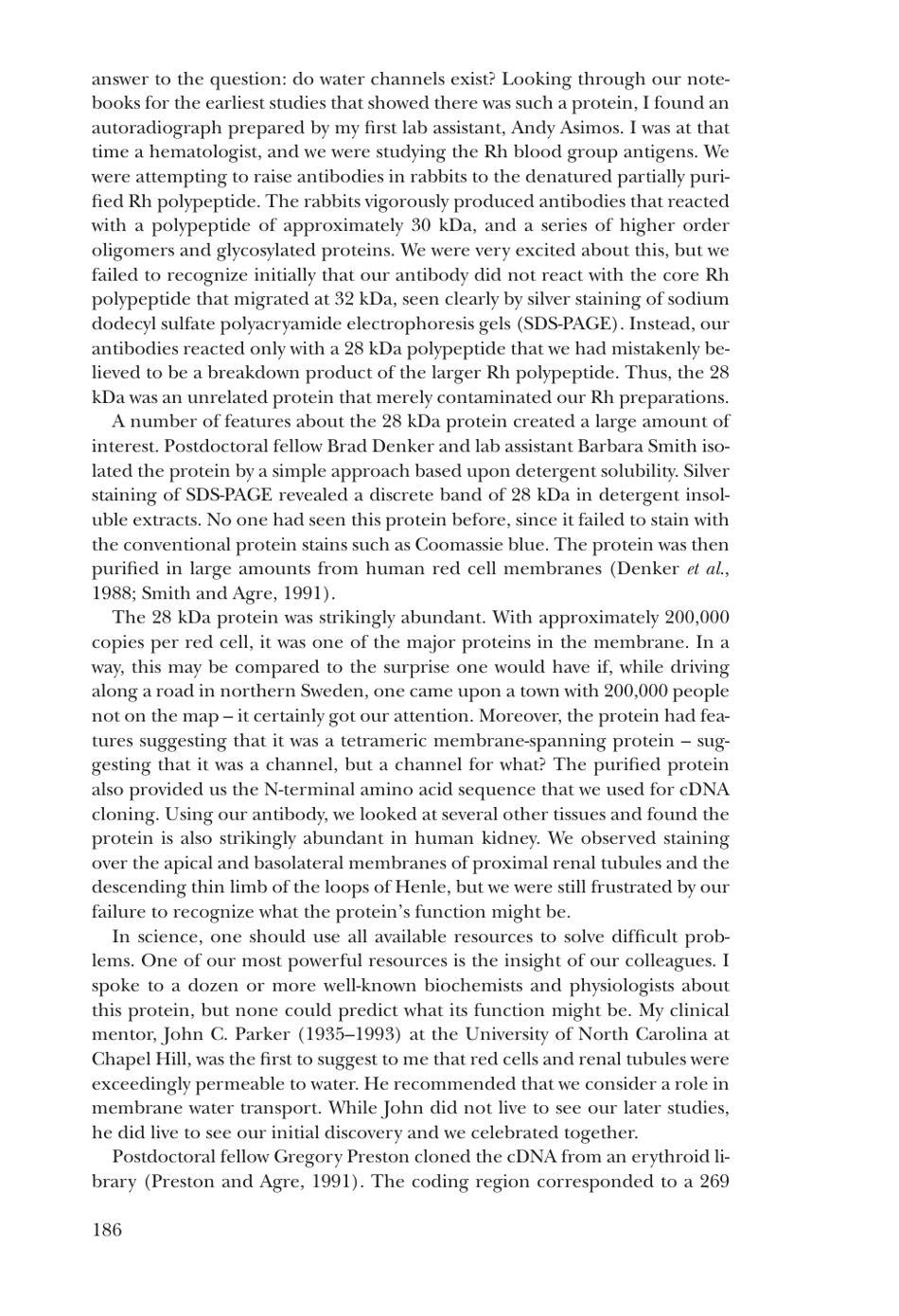 Nobel Lecture: Aquaporin Water Channels - Peter Agre, Page 3