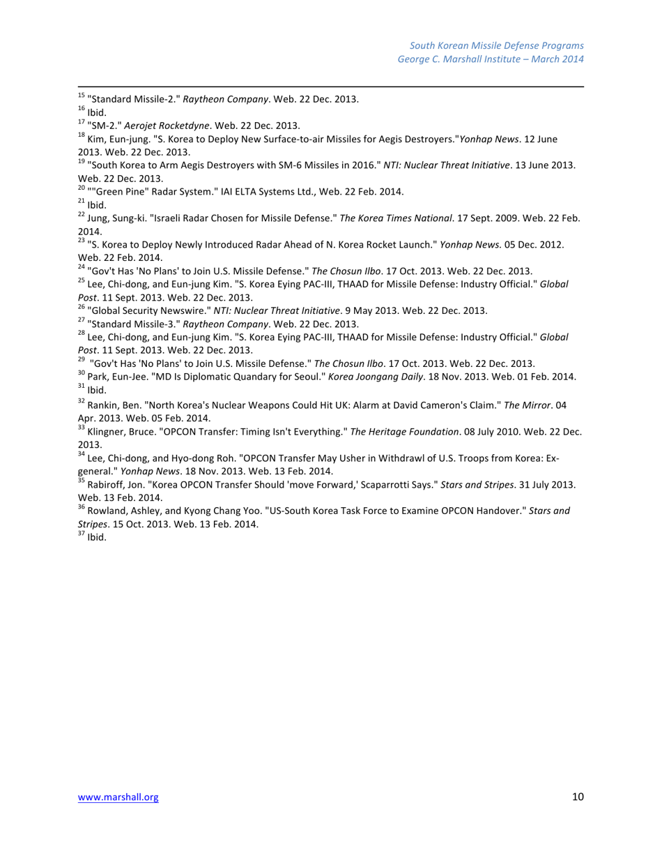 A Review of South Korean Missile Defense Programs - Karen Montague, George C. Marshall Institute, Page 10