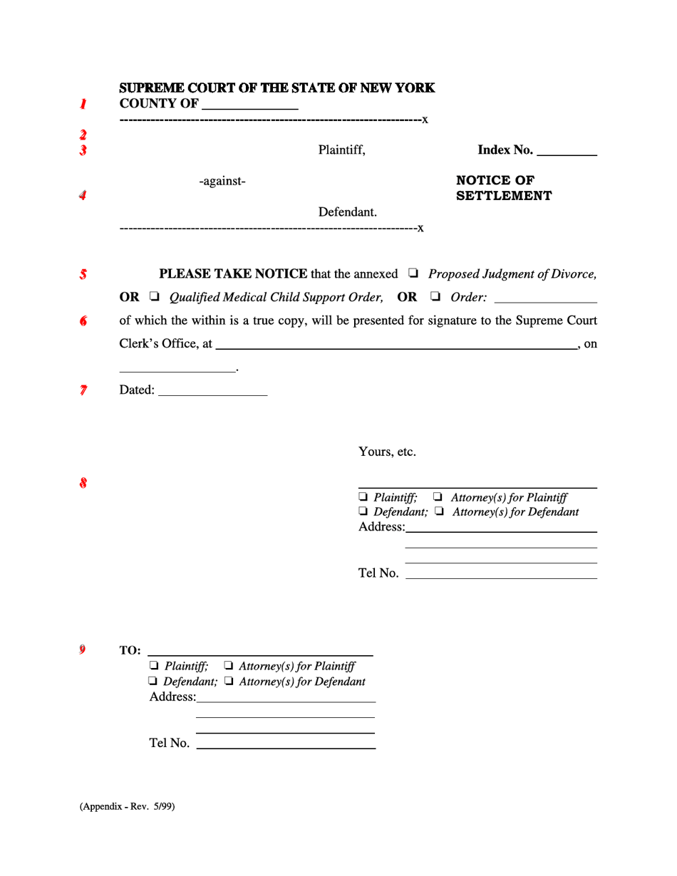 new-york-notice-of-settlement-download-printable-pdf-templateroller