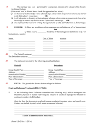 Form UD-2 Verified Complaint - Action for Divorce - New York, Page 2