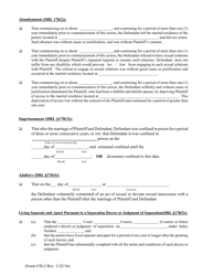 Form UD-2 Verified Complaint - Action for Divorce - New York, Page 3