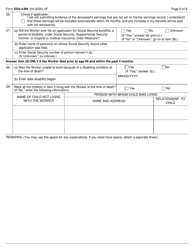 Form SSA-4-BK Application for Child&#039;s Insurance Benefits, Page 5