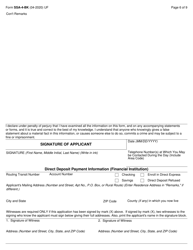 Form SSA-4-BK Application for Child&#039;s Insurance Benefits, Page 6