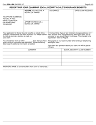Form SSA-4-BK Application for Child&#039;s Insurance Benefits, Page 8
