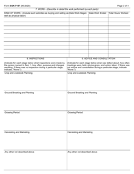 Form SSA-7157 Farm Arrangement Questionnaire, Page 2