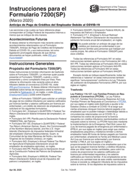 Instrucciones para IRS Formulario 7200(SP) Anticipo De Pago De Creditos Del Empleador Debido Al Covid-19 (Spanish), Page 3