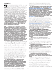 Instrucciones para IRS Formulario 7200(SP) Anticipo De Pago De Creditos Del Empleador Debido Al Covid-19 (Spanish), Page 7