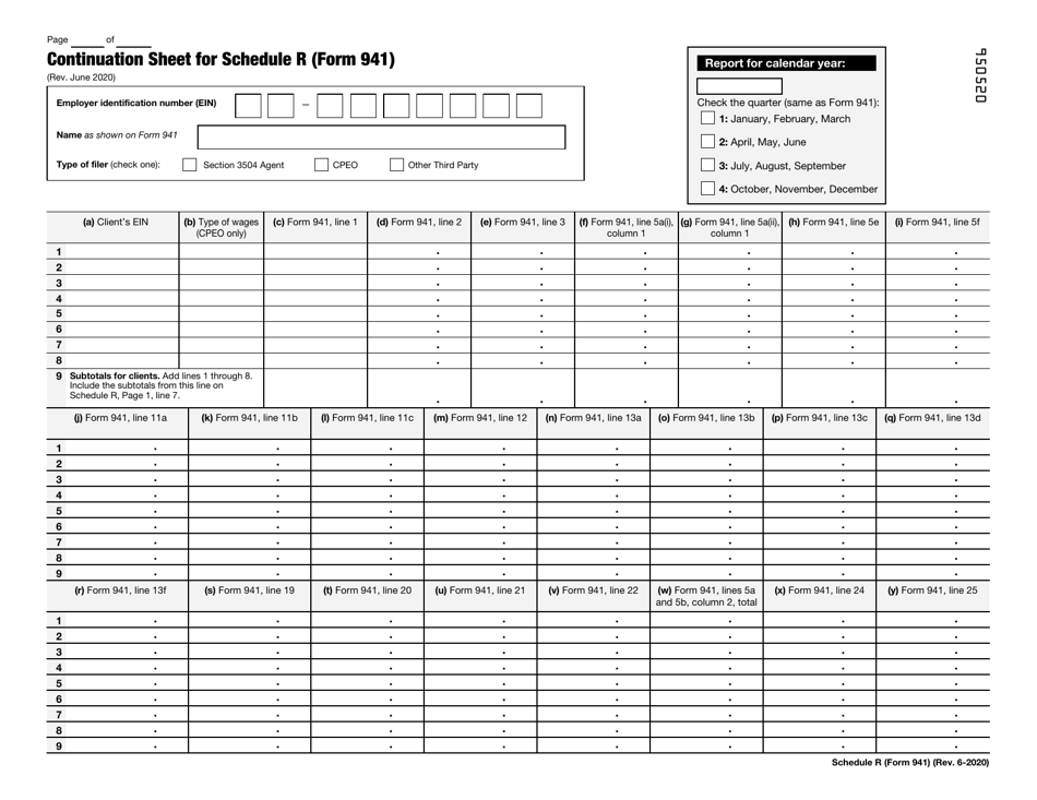 IRS Form 941 Schedule R Allocation Schedule for Aggregate Form 941 Filers, Page 2