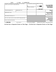 Document preview: IRS Form 5498-ESA Coverdell Esa Contribution Information
