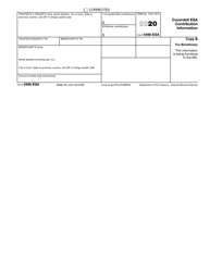 IRS Form 5498-ESA Coverdell Esa Contribution Information, Page 2
