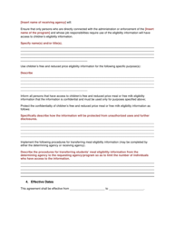 Memorandum of Understanding - Disclosure Agreement for Information With Other Programs - Arizona, Page 2