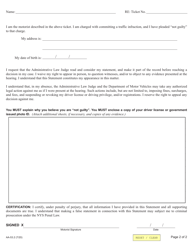 Form AA-53.2 Statement in Place of Personal Appearance - New York, Page 2