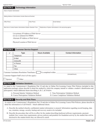 Form DTP-403 Online Pre-licensing Program Sponsor Application - New York, Page 3