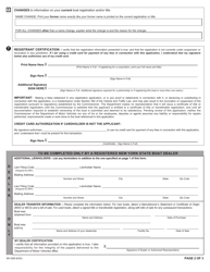 Form MV-82B Boat Registration/Title Application - New York, Page 2