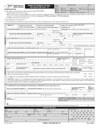Document preview: Form MV-82FC Vehicle Registration/Title Application - New York (Creole)