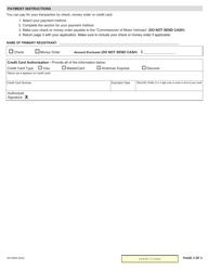Form MV-82SN Snowmobile Registration Application - New York, Page 3