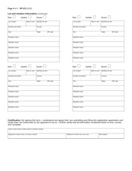 Form RP-233 Manufactured Home Parks Registration Form - New York, Page 4