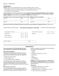 Form RP-425-E Application for Enhanced Star Exemption - New York, Page 2