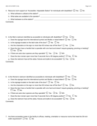 Form OEO-1011A One-Stop Centers Monitoring Checklist for Ada Compliance - Arizona, Page 2