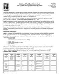Document preview: Form DR-157WT Additional Fuel Bond Worksheet - Florida