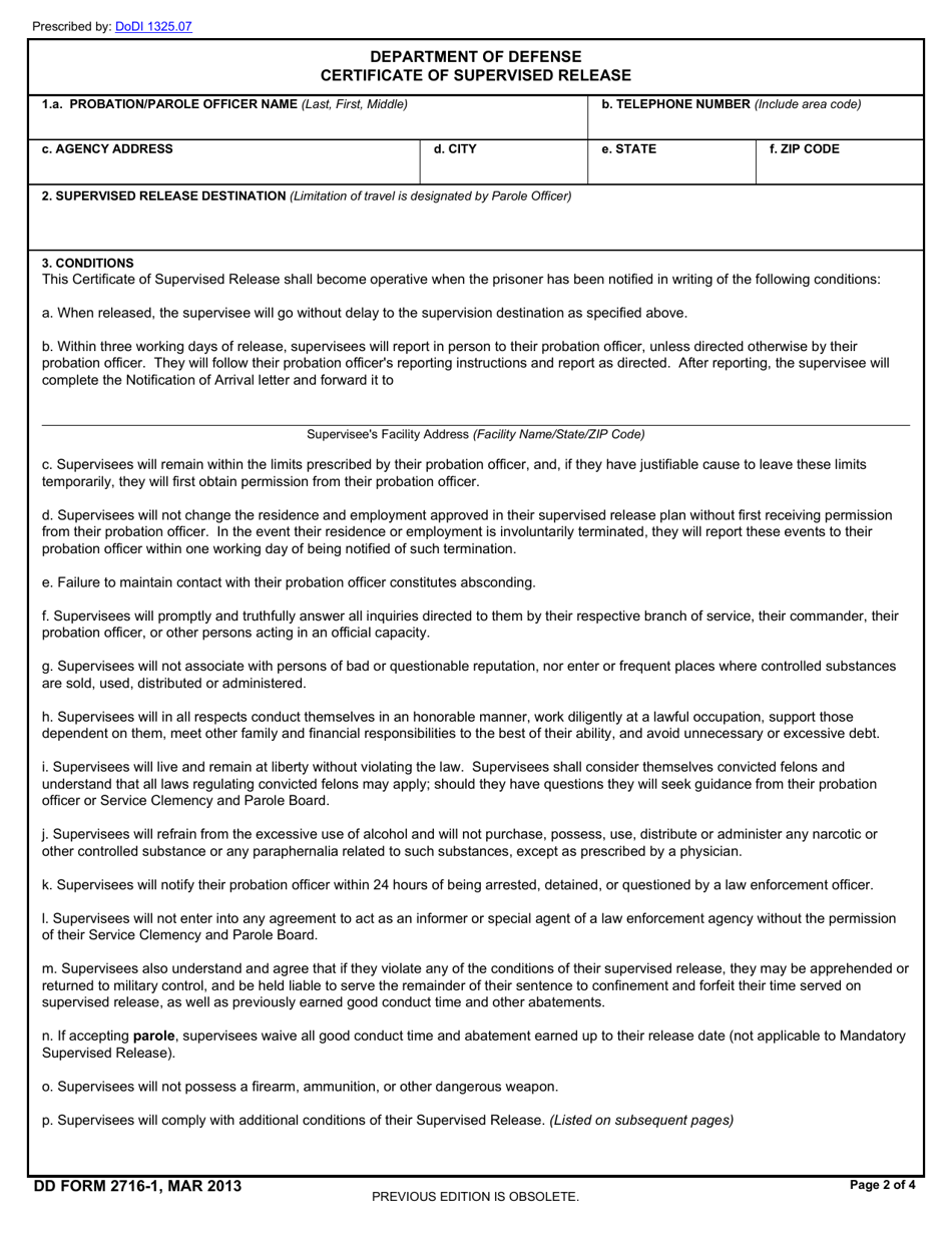 DD Form 2716 1 Fill Out Sign Online And Download Fillable PDF