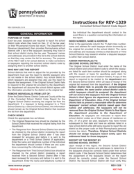 Form REV-1329 Corrected School District Code Report - Pennsylvania, Page 3