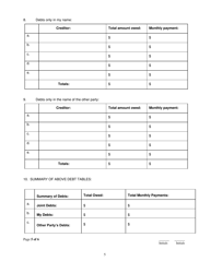 Affidavit of Financial Means - Arkansas, Page 5