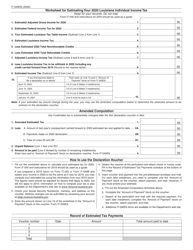 Instructions for Form IT-540ES Declaration of Estimated Tax for Individuals - Louisiana, Page 2
