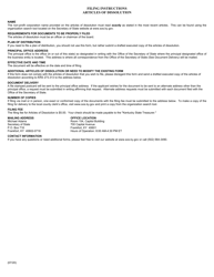Form NPD Articles of Dissolution - Non-profit Corporation - Kentucky, Page 2