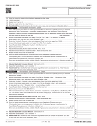 Form M-6 Hawaii Estate Tax Return - Hawaii, Page 2