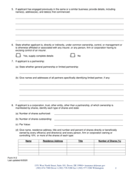 Form H-2 Admittance Questionnaire for Certificate of Authority of Managed Care Organization - Delaware, Page 2