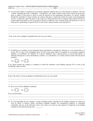 Form 11 Uniform Certificate of Authority Application (Ucaa) Biographical Affidavit, Page 5