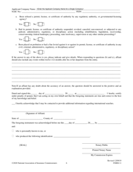 Form 11 Uniform Certificate of Authority Application (Ucaa) Biographical Affidavit, Page 6