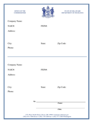 Director/Officer Update Form - Delaware, Page 2