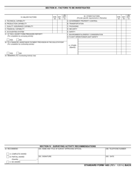 Form SF-1403 Pre-award Survey of Prospective Contractor - General, Page 2
