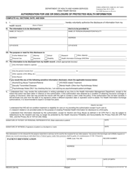 Form IHS-810 Authorization for Use or Disclosure of Protected Health Information