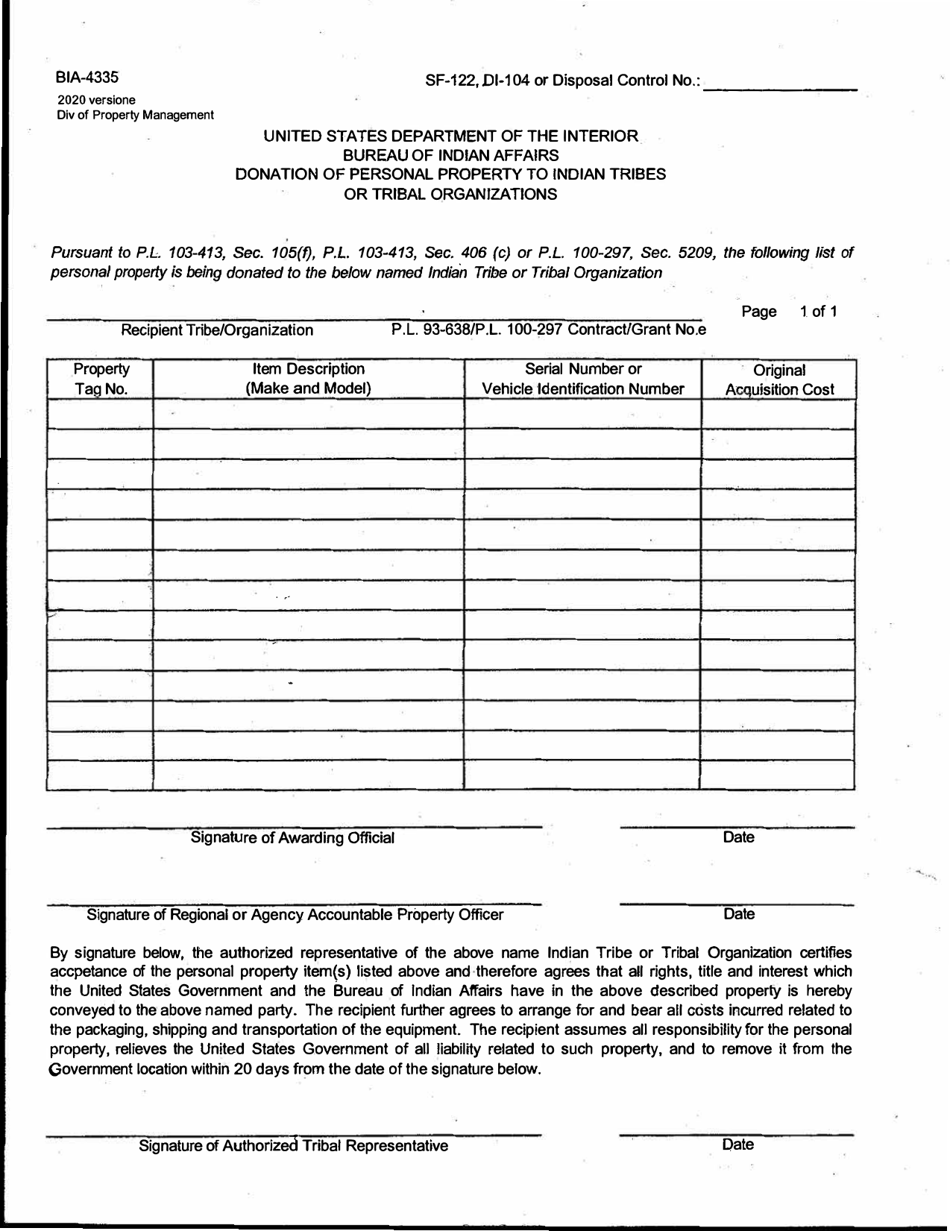 Bia Form 4335 Fill Out Sign Online And Download Printable Pdf Templateroller 1069