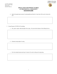 Application for Permit to Drill Environmental Assessment Questionnaire, Page 3