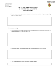 Application for Permit to Drill Environmental Assessment Questionnaire, Page 4