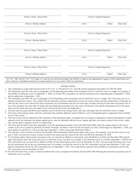 Form 3830-002 Maintenance Fee Waiver Certification, Page 2