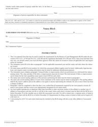 Form 3830-004 Affidavit of Annual Assessment Work, Page 3