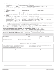Form 4710-010 Application for Adoption &amp; Sale of Wild Horses or Burros, Page 2